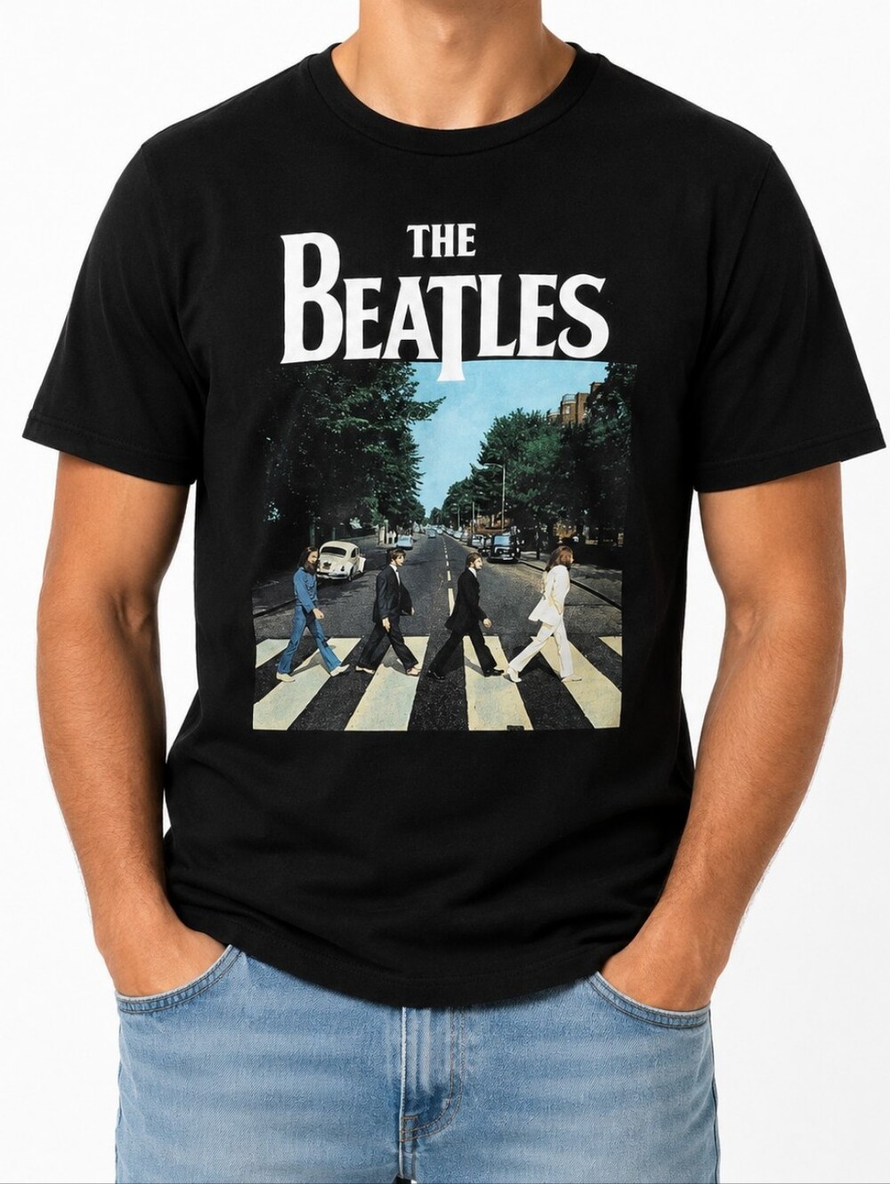 The Beatles Abbey Road Album Cover Graphic T-Shirt